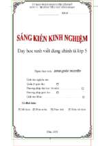 Sáng kiến kinh nghiệm dạy học sinh viết đúng chính tả lớp 5