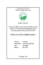 Bước đầu nghiên cứu bảo quản gỗ thông từ dịch triết cây vạn thiên thanh, (dieffenbachia amoena) tại trường đại học nông lâm thái nguyên