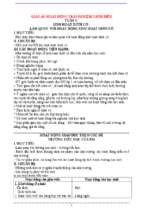 Giáo án hoạt động trải nghiệm 1 cả năm cánh diều hay