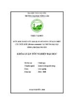 Bước đầu nghiên cứu sử dụng dịch chiết từ cây thầu dầu (ricinus communis) trong bảo quản gỗ thông tại trường đại học nông lâm thái nguyên