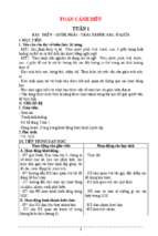 Giáo án toán 1 cả năm cánh diều hay