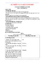 Giáo án tự nhiên xã hội 1 cánh diều hay