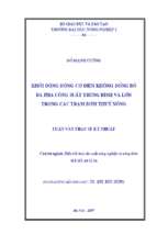 Khởi động động cơ điện không đồng bộ ba pha công suất trung bình và lớn trong các trạm bơm thuỷ nông 