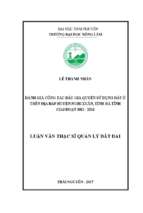 đánh giá công tác đấu giá quyền sử dụng đất ở trên địa bàn huyện nghi xuân tỉnh hà tĩnh giai đoạn 2011  2016