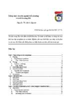 Tiếng anh cho sinh viên ngành thổ nhưỡng và môi trường đất