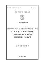 Nghiên cứu tỷ lệ tiền đái tháo đường và hiệu quả của metformin trong điều trị dự phòng đái tháo đường typ 2