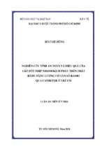 Nghiên cứu tính an toàn và hiệu quả của cắt đốt nhịp nhanh kịch phát trên thất bằng năng lượng có tần số radio qua catheter ở trẻ em