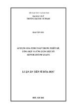 áp dụng hóa tính toán trong thiết kế, tổng hợp và ứng dụng một số sensor huỳnh quang