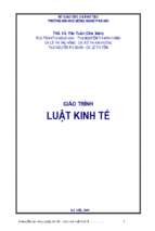 Giáo trình luật kinh tế