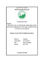 Thực hiện công tác cấp đổi giấy chứng nhận quyền sử dụng đất trên địa bàn xã nhã lộng, huyện phú bình, tỉnh thái nguyên năm 2019