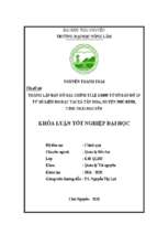 Thành lập bản đồ đia chính tỉ lệ 1 1000 tờ bản đồ số 15 từ số liệu đo đạc tại xã tân hòa, huyện phú bình, tỉnh thái nguyên