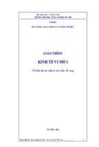 Giáo trình kinh tế vi mô i