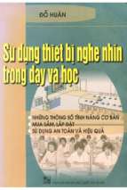 Sử dụng thiết bị nghe nhìn trong dạy học