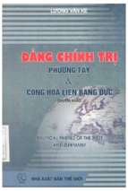 đảng chính trị phương tây và cộng hòa liên bang đức