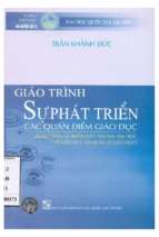 Giáo trình sự phát triển các quan điểm giáo dục  dùng cho các khóa đào tạo sau đại học về giáo dục và quản lý giáo dục