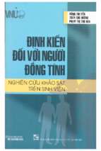 định kiến đối với người đồng tính nghiên cứu khảo sát trên sinh viên sách chuyên khảo