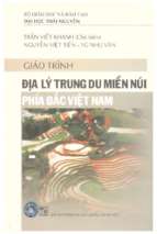 Giáo trình địa lý trung du miền núi phía bắc việt nam   giáo trình dùng cho hệ cao học chuyên ngành địa lý