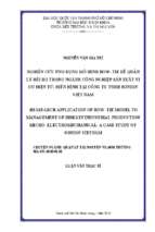 Research application of bow tie model to management of risks in industrial production micro electromechanical a case study of sonion viet nam