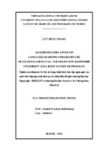 Nghiên cứu thăm dò về việc sử dụng chiến lược học tập ngôn ngữ của sinh viên chương trình đào tạo cử nhân liên kết giữa trường đại học ngoại ngữ   đhqghn và trường đại học southern new hampshire (hoa kỳ)​