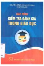 Giáo trình kiểm tra đánh giá trong giáo dục
