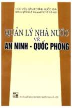 Quản lý nhà nước về an ninh   quốc phòng