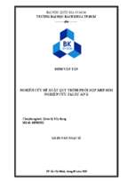 Nghiên cứu đề xuất quy trình phối hợp mep bim nghiên cứu tại dự án x