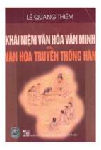 Khái niệm văn hoá văn minh và văn hoá truyền thống hàn