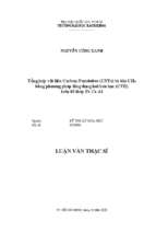 Tổng hợp vật liệu carbon nanotubes (cnts) từ khí ch4 bằng phương pháp lắng đọng hơi hóa học (cvd) trên đế thép fe cr al