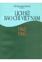 Lịch sử báo chí việt nam 1865 1945