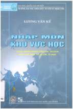 Nhập môn khu vực học  giáo trình đại học cho các ngành khu vực học và quốc tế học