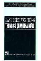 Hành chính văn phòng trong cơ quan nhà nước đào tạo đại học hành chính