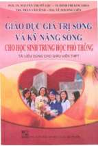 Giáo dục giá trị sống và kỹ năng sống cho học sinh trung học phổ thông