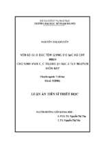 Vấn đề giáo dục tấm gương đạo đức hồ chí minh cho sinh viên các trường đại học ở tây nguyên hiện nay (1)