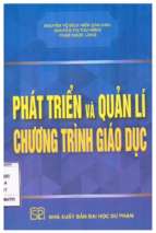 Phát triển và quản lí chương trình giáo dục