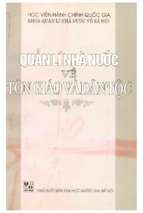 Quản lí nhà nước về tôn giáo và dân tộc