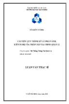 Cải tiến quy trình xử lý phản ánh, kiến nghị của nhân dân tại ubnd quận 12