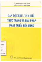 Dân tộc bru  vân kiều thực trạng và giải pháp phát triển