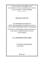 Sử dụng hình thức sửa lỗi đồng đẳng nhằm nâng cao kĩ năng viết đoạn cho học sinh lớp 12 trường thpt lương thế vinh, hà nội   nghiên cứu hành động​