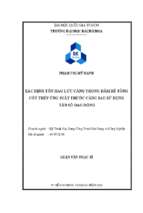 Xác định tổn hao lực căng trong dầm bê tông cốt thép ứng suất trước căng sau sử dụng tần số dao động