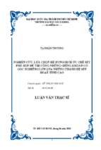 Nghiên cứu, lựa chọn hệ dung dịch ức chế sét phù hợp để thi công những giếng khoan có góc nghiêng lớn qua những thanh hệ sét hoạt tính cao