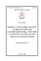 Nghiên cứu đặc điểm lâm sàng và hiệu quả điều trị gãy phức hợp gò má   cung tiếp có thoát vị tổ chức quanh nhãn cầu vào xoang hàm
