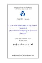Xấp xỉ nửa nhóm bởi các đặc trưng tổng quát