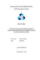ứng dụng động học hệ thống mô phỏng nguyên nhân dẫn đến hành vi không an toàn của công nhân xây dựng