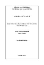 Hoạt động mua sắm xanh các yếu tố đầu vào của doanh nghiệp việt nam tt