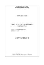 Thiết kế và chế tạo mẫu khớp vai nhân tạo 
