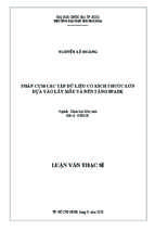 Clustering large datasets based on data sampling ans spark