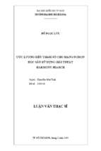 ước lượng siêu tham số cho mạng nơron học sâu sử dụng giải thuật harmony search 