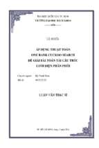 áp dụng thuật toán one rank cuckoo search để giải bài toán tái cấu trúc lưới điện phân phối 