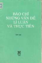 Báo chí những vấn đề lí luận và thực tiễn. tập 2