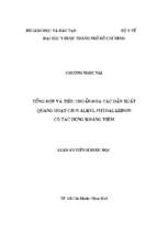 Luận án tiến sĩ tổng hợp và tiêu chuẩn hóa các dẫn xuất quang hoạt cis n alkyl phthalazinon có tác dụng kháng viêm